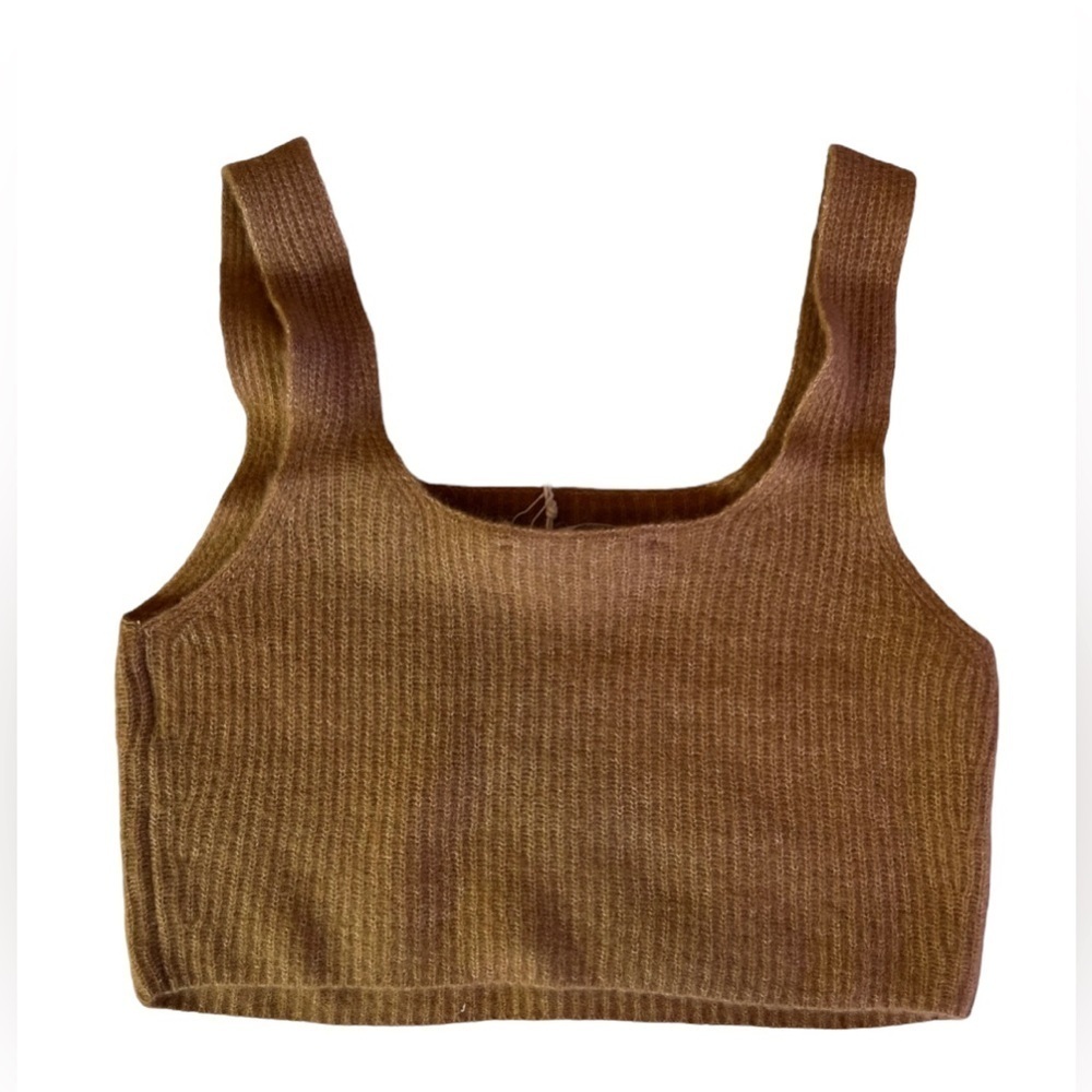 Everlane Women's Brown Square Neck Sleeveless Pullover Tank Top Size S